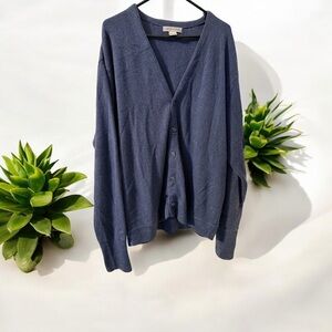 Cypress Links Men's Blue Gray Vintage Cardigan Sweater